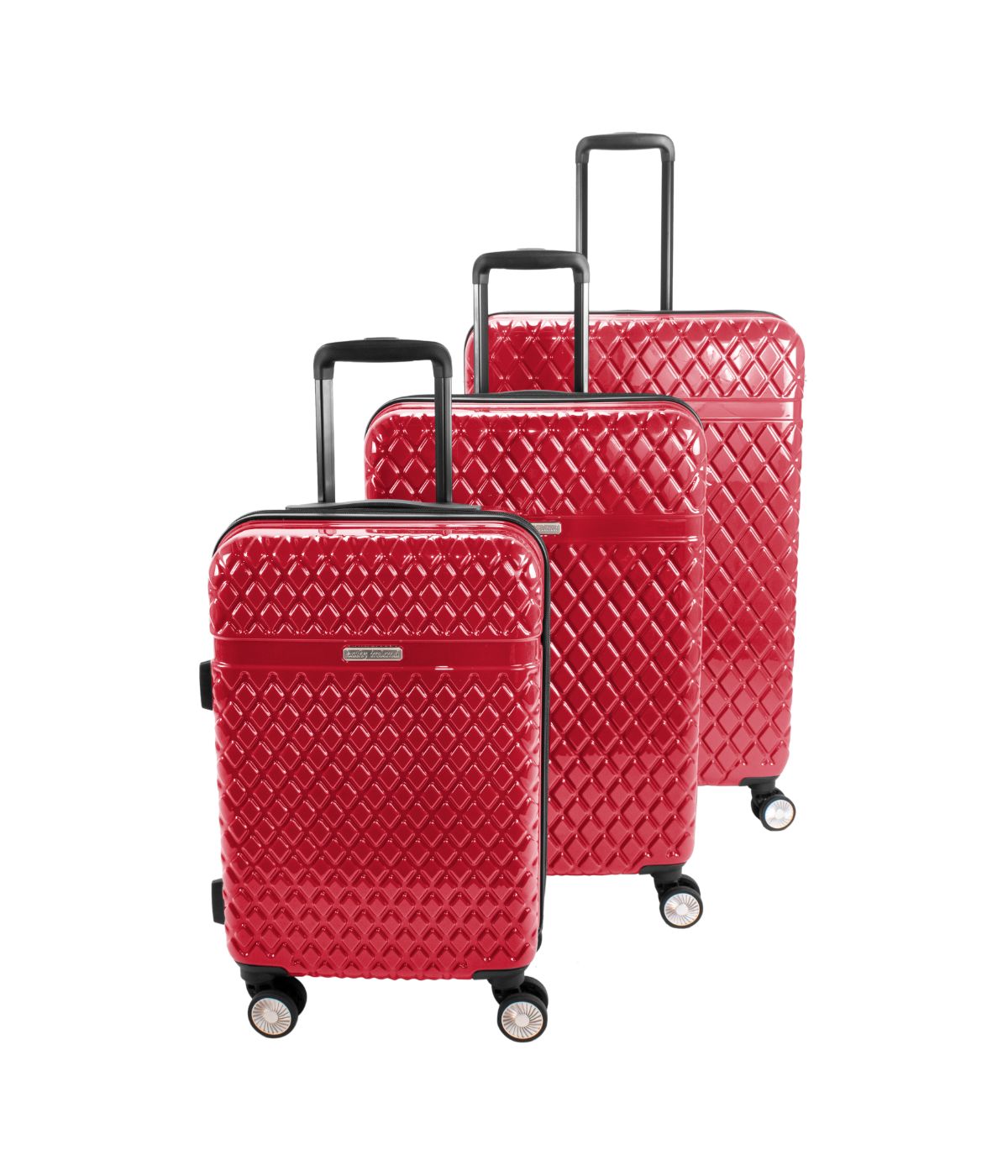  Kathy Ireland Yasmine 3-Piece Hardside Luggage Set - Goji Berry - Bonton