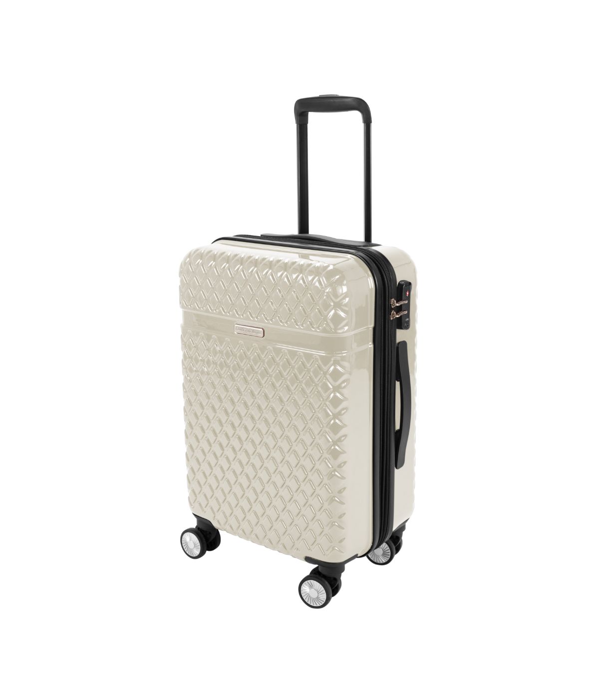  Kathy Ireland Yasmine 3-Piece Hardside Luggage Set - Ivory - Bonton