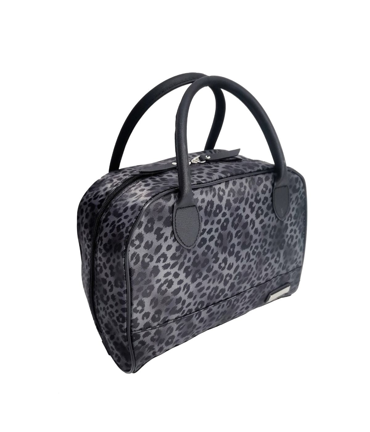  Kathy Ireland Emillia East-West Lunch Tote - Black Leopard - Bonton