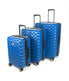  Kathy Ireland Maisy 3-Piece Hardside Luggage Set - Blue - Bonton