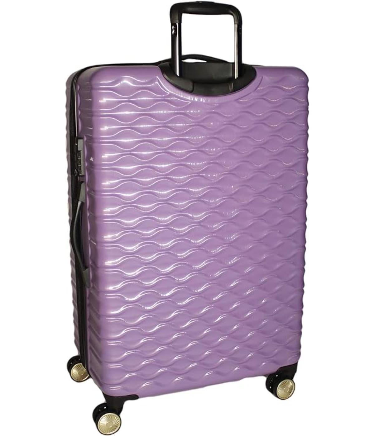  Kathy Ireland Maisy 3-Piece Hardside Luggage Set - Lavender - Bonton