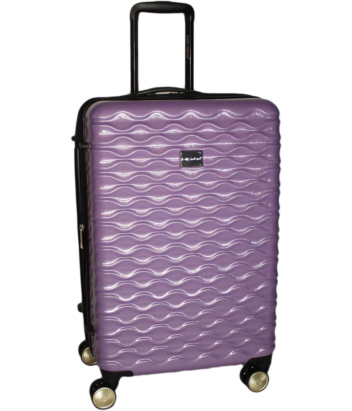  Kathy Ireland Maisy 3-Piece Hardside Luggage Set - Lavender - Bonton