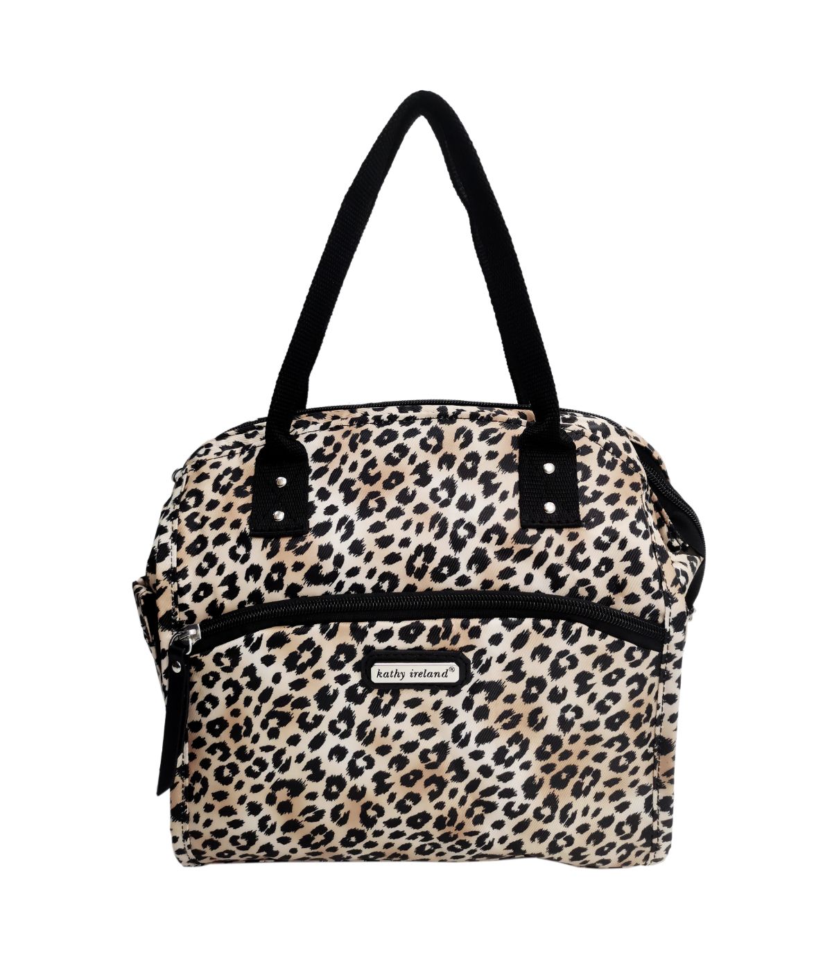  Kathy Ireland Leah Wide Mouth Lunch Tote - Leopard - Bonton