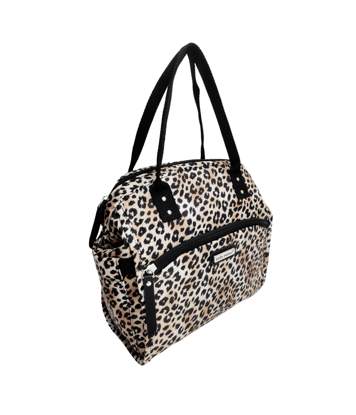  Kathy Ireland Leah Wide Mouth Lunch Tote - Leopard - Bonton