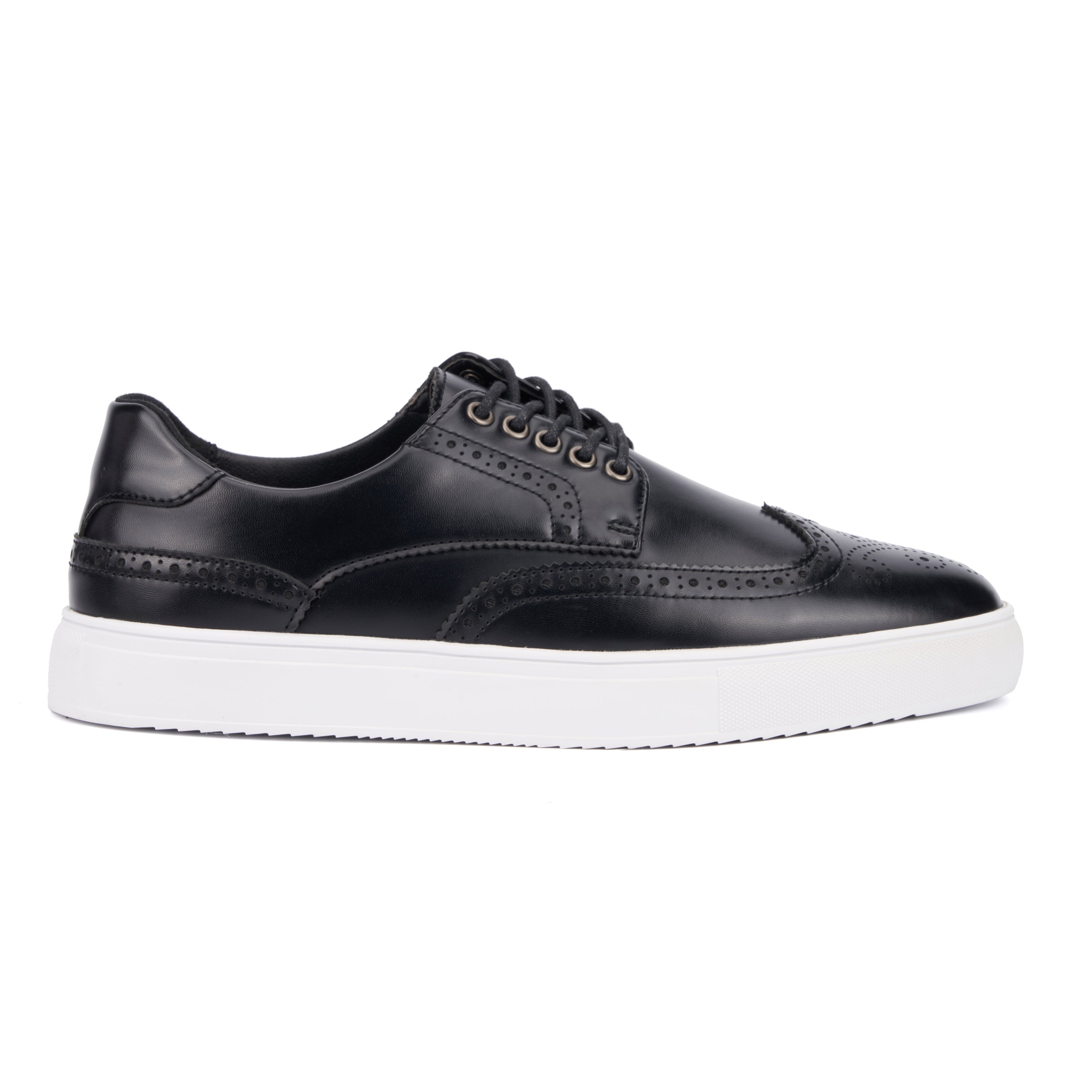  Men's Mario Low Top Sneakers - BLACK - Bonton