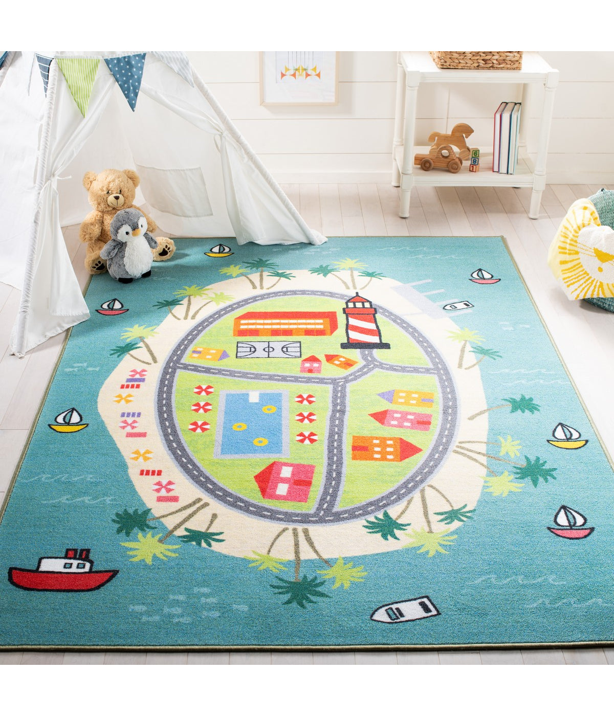  Safavieh Kids Playhouse 202 Rug - Multi - Bonton