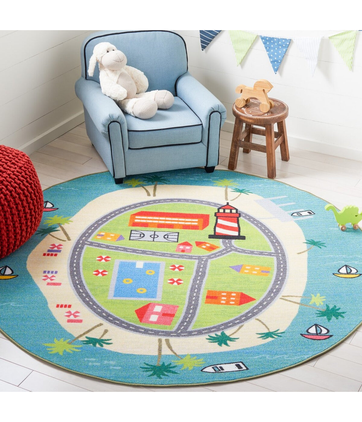  Safavieh Kids Playhouse 202 Rug - Multi - Bonton