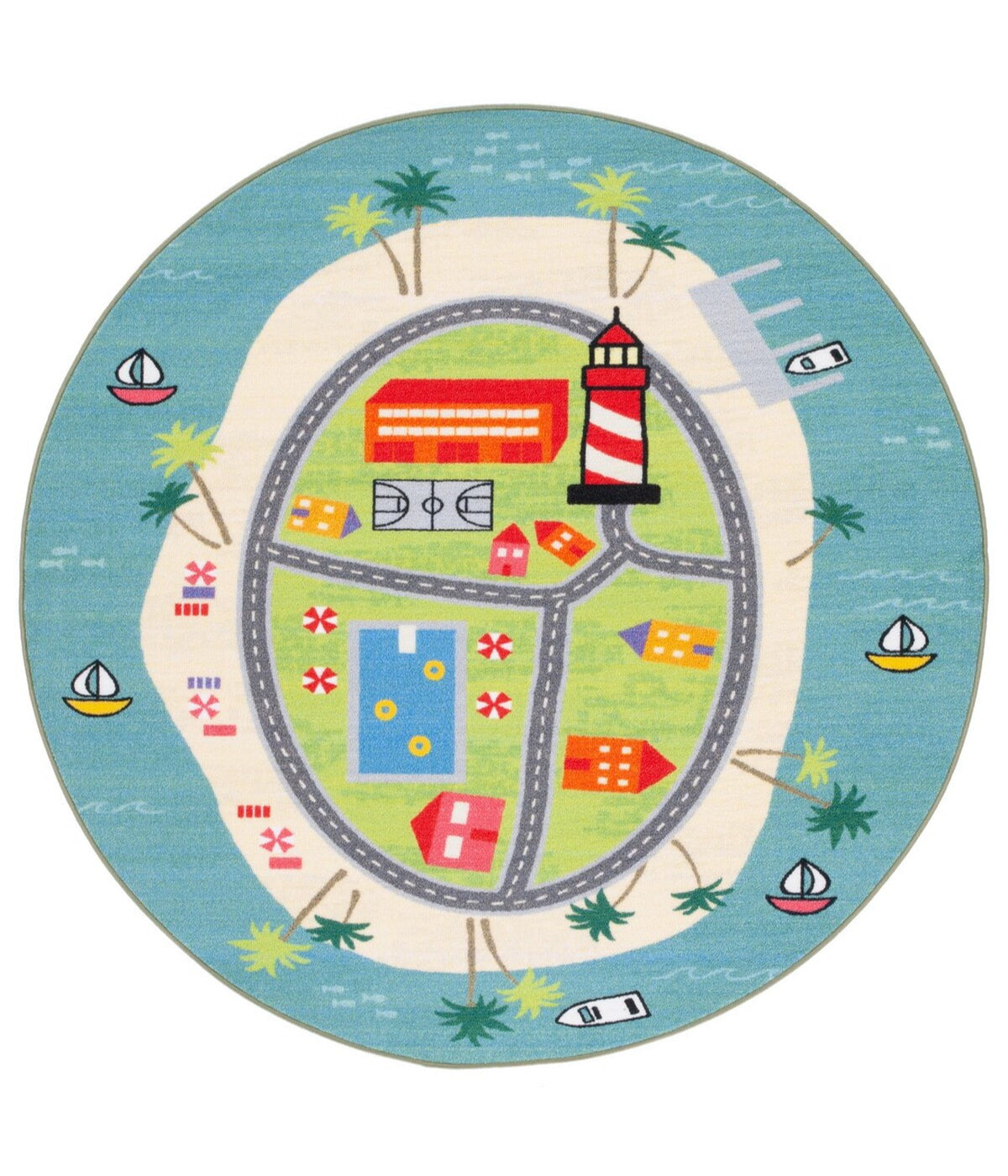  Safavieh Kids Playhouse 202 Rug - Multi - Bonton