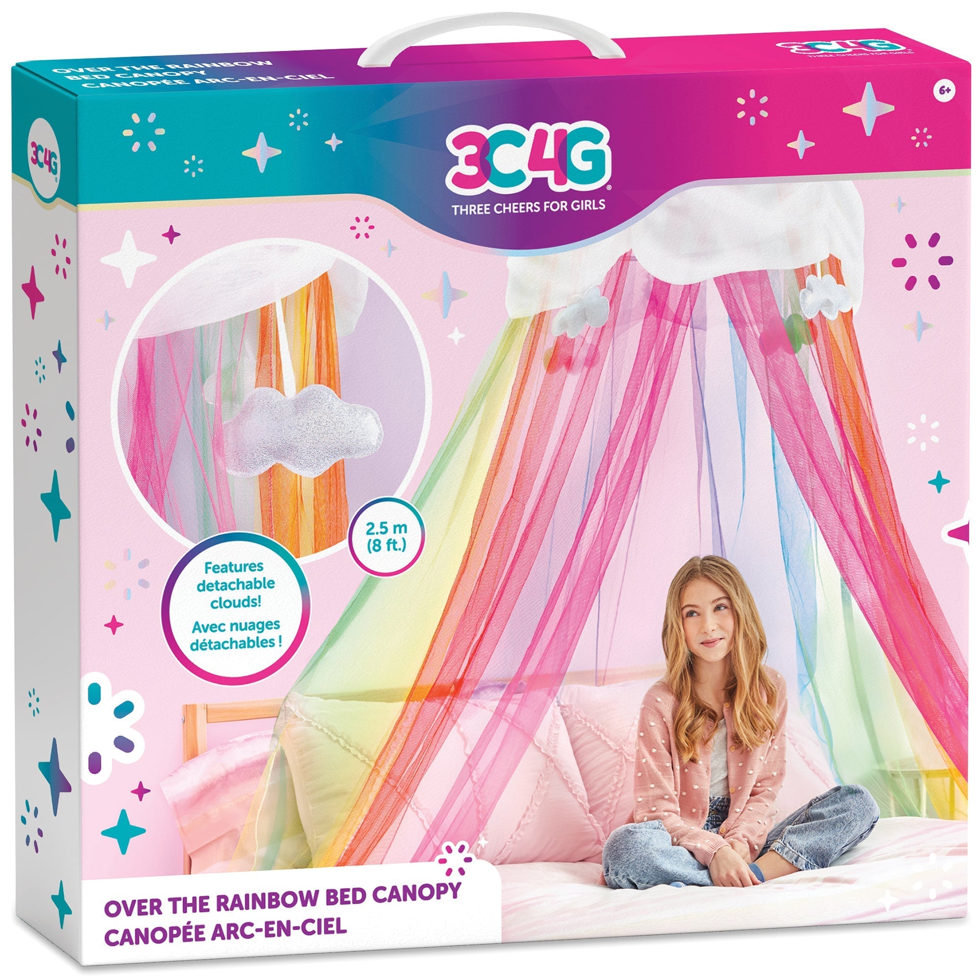  Three Cheers For Girls 3C4G: Over The Rainbow Bed Canopy - Multi - Bonton