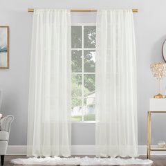 Moulton Voile Sheer Rod Pocket Curtain Panel