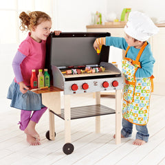 Hape Gourmet Grill Wooden Play Kitchen & Food Accessories