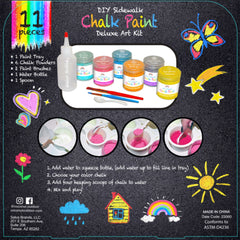 CocoNut Outdoor: Chalk Paint Set: DIY Sidewalk Chalk Kit & 6pk Refill - Non-Toxic, Washable Powdered Chalk, Create Colorful Artwork, Kids Ages 3+-Multi-One Size-2