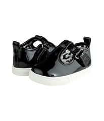 Toddler Black Patent T-Strap