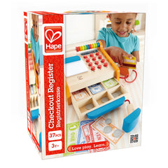 Hape Checkout Register Kid's Wooden Pretend Play Set