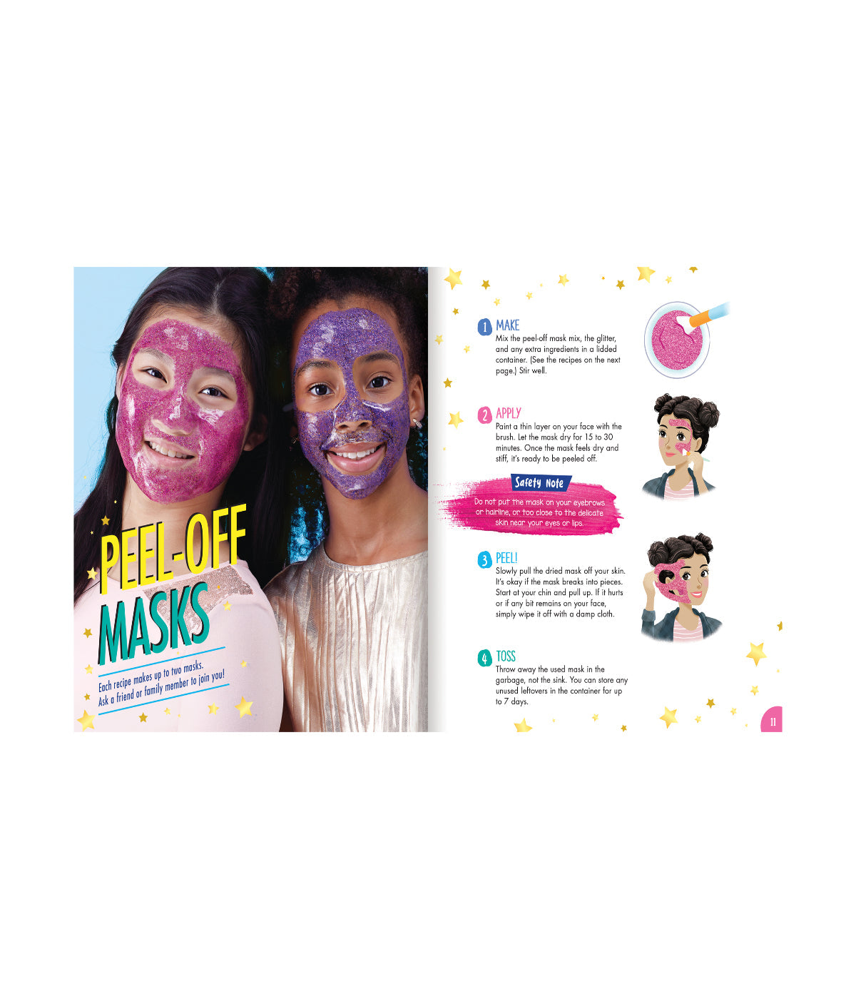 Make Your Own Glitter Face Masks Multi