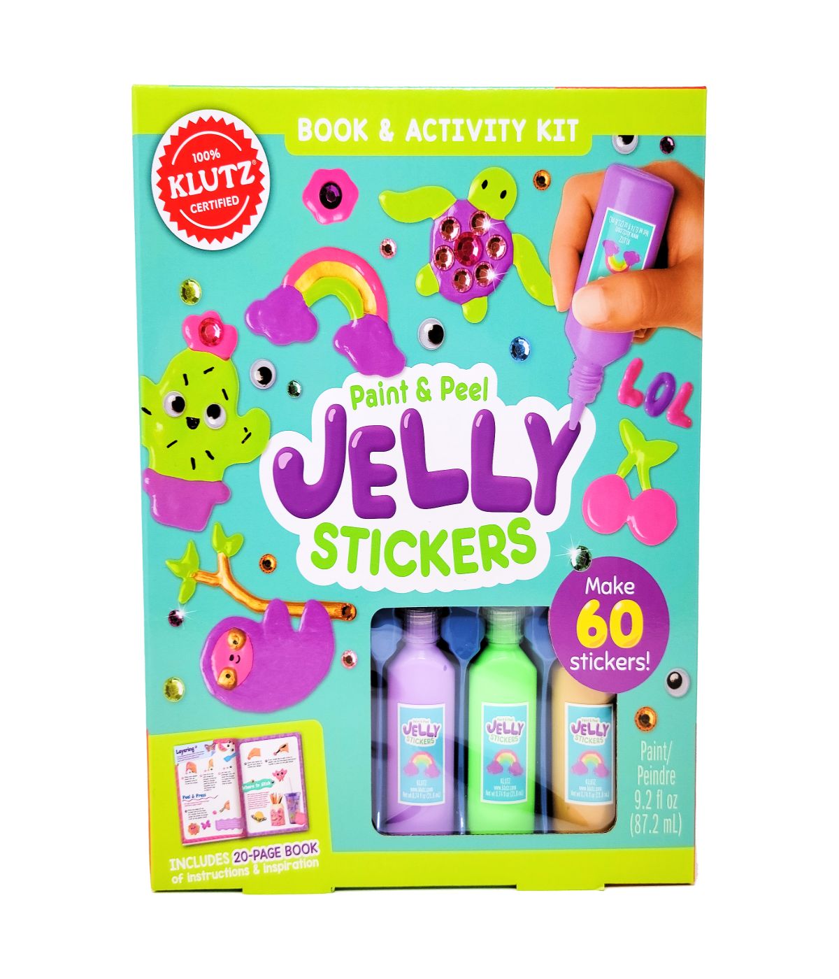  Paint & Peel Jelly Stickers Multi - Multi - Bonton