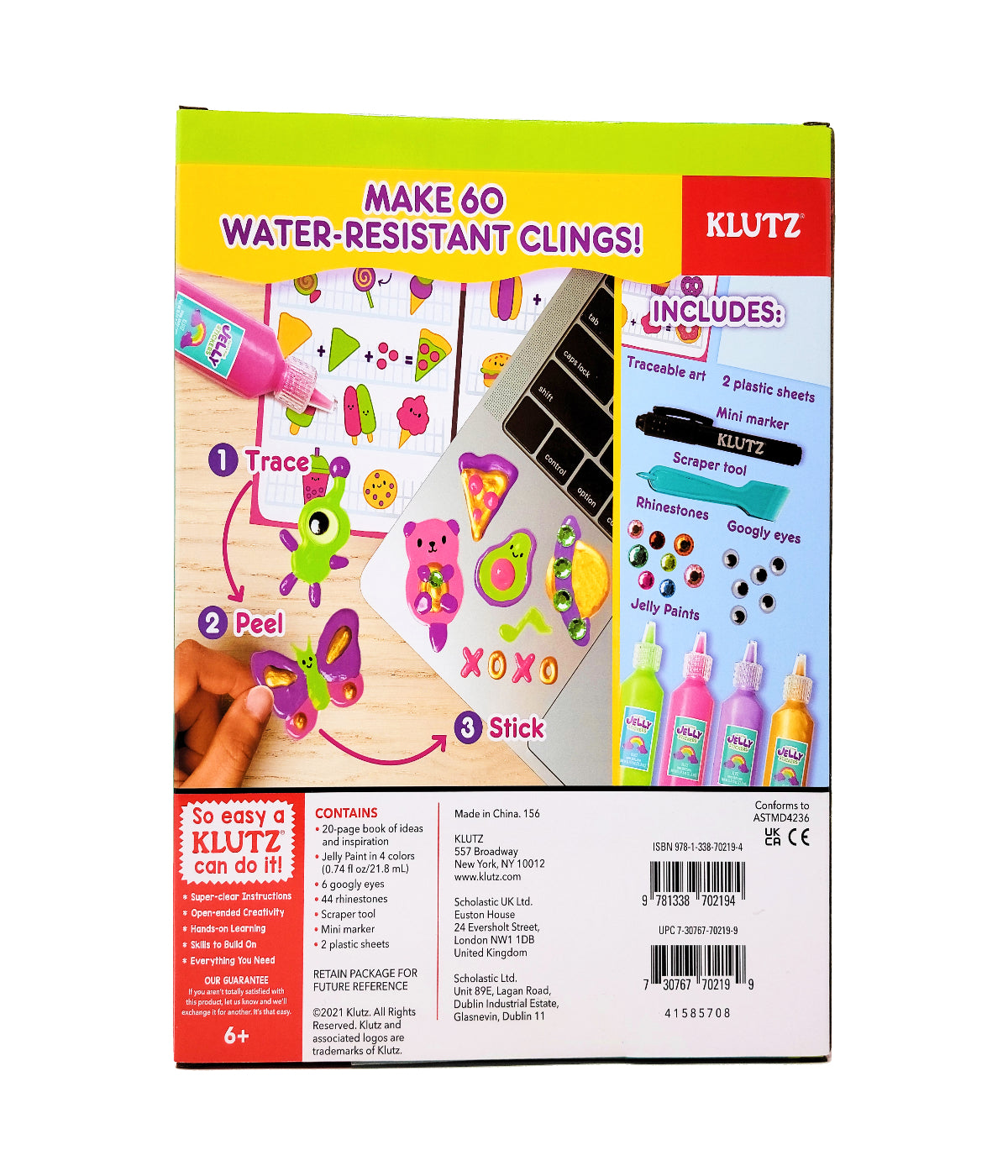  Paint & Peel Jelly Stickers Multi - Multi - Bonton