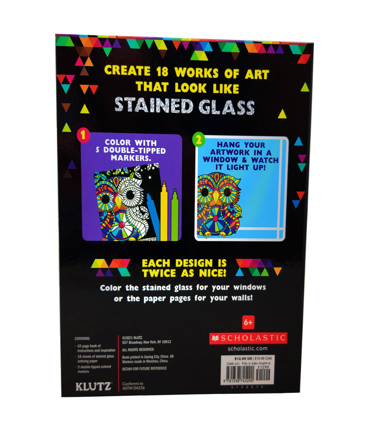  Klutz Press Stained Glass Art Multi - Multi - Bonton