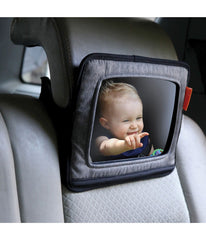 Dreambaby Reversible Car Back Seat Rear View Mirror Gray