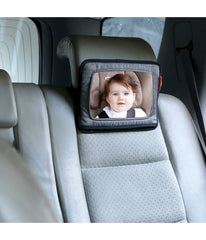 Dreambaby Reversible Car Back Seat Rear View Mirror Gray