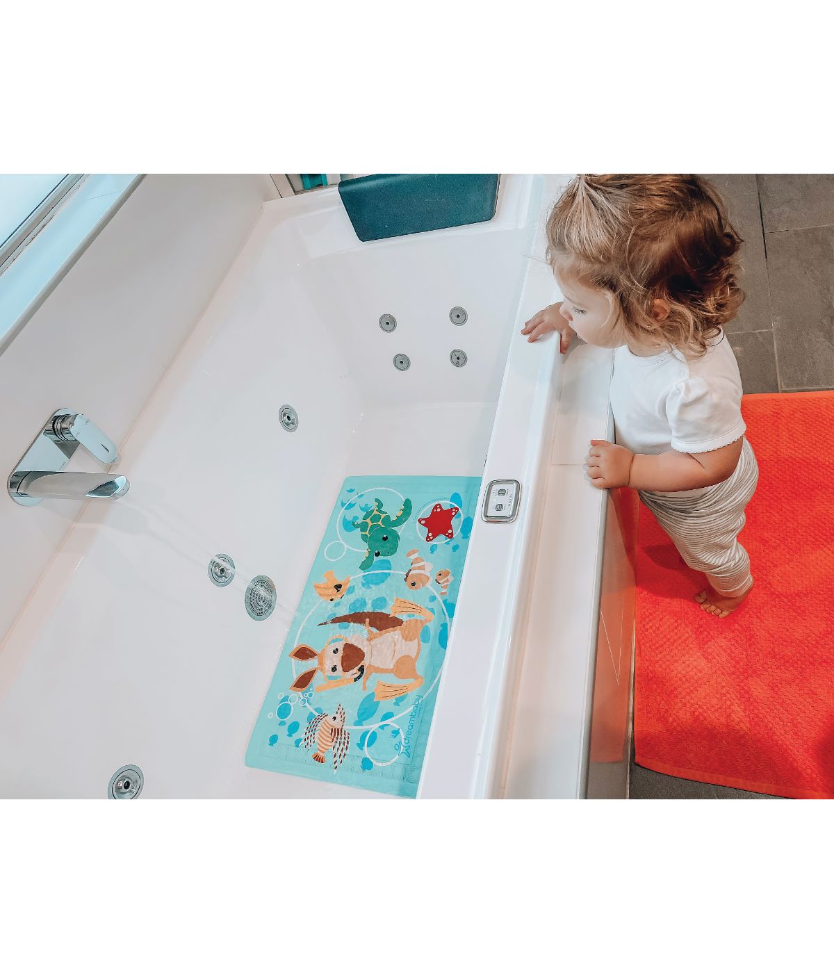  Watch-Your-Step Anti-Slip Bath Mat with 