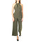 Women's Twist Neck Jumpsuit With Pockets