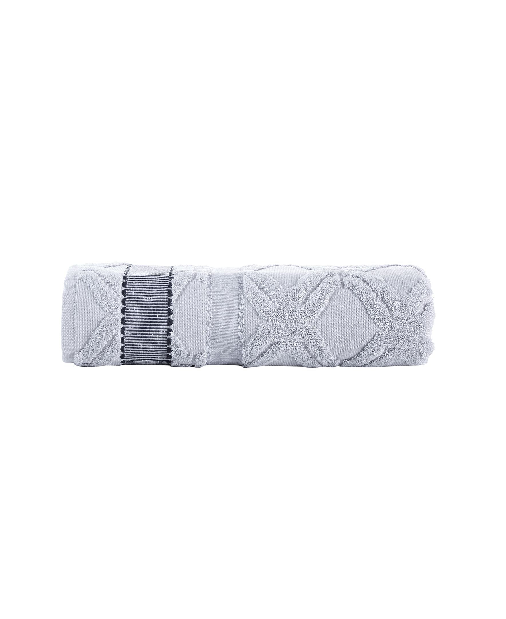  Brooks Brothers Large Square Bath Towel - White - Bonton