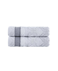 Large Square 2 Piece Bath Towel Set