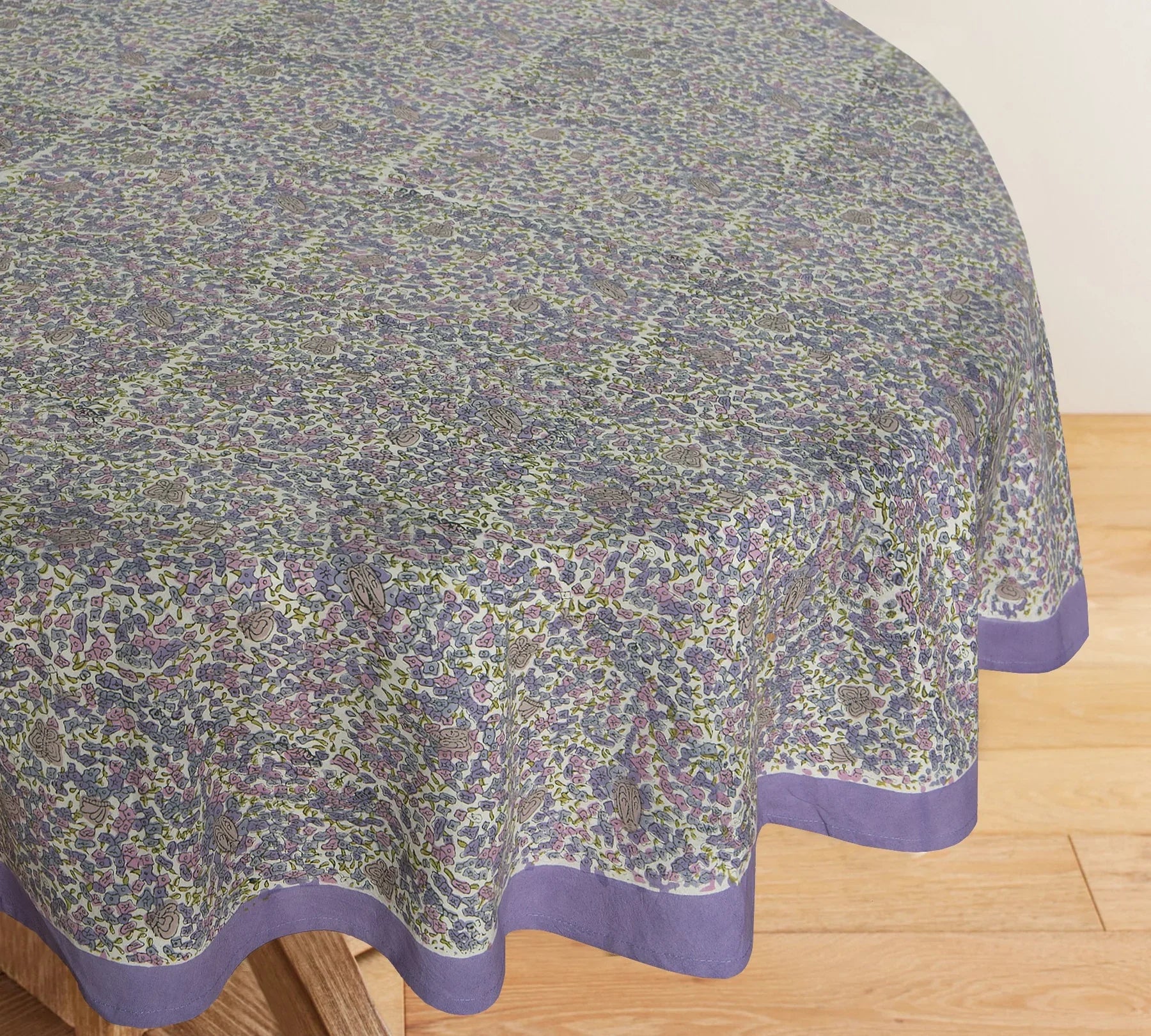  Couleur Nature Lavender Purple Tablecloth - Purple - Bonton