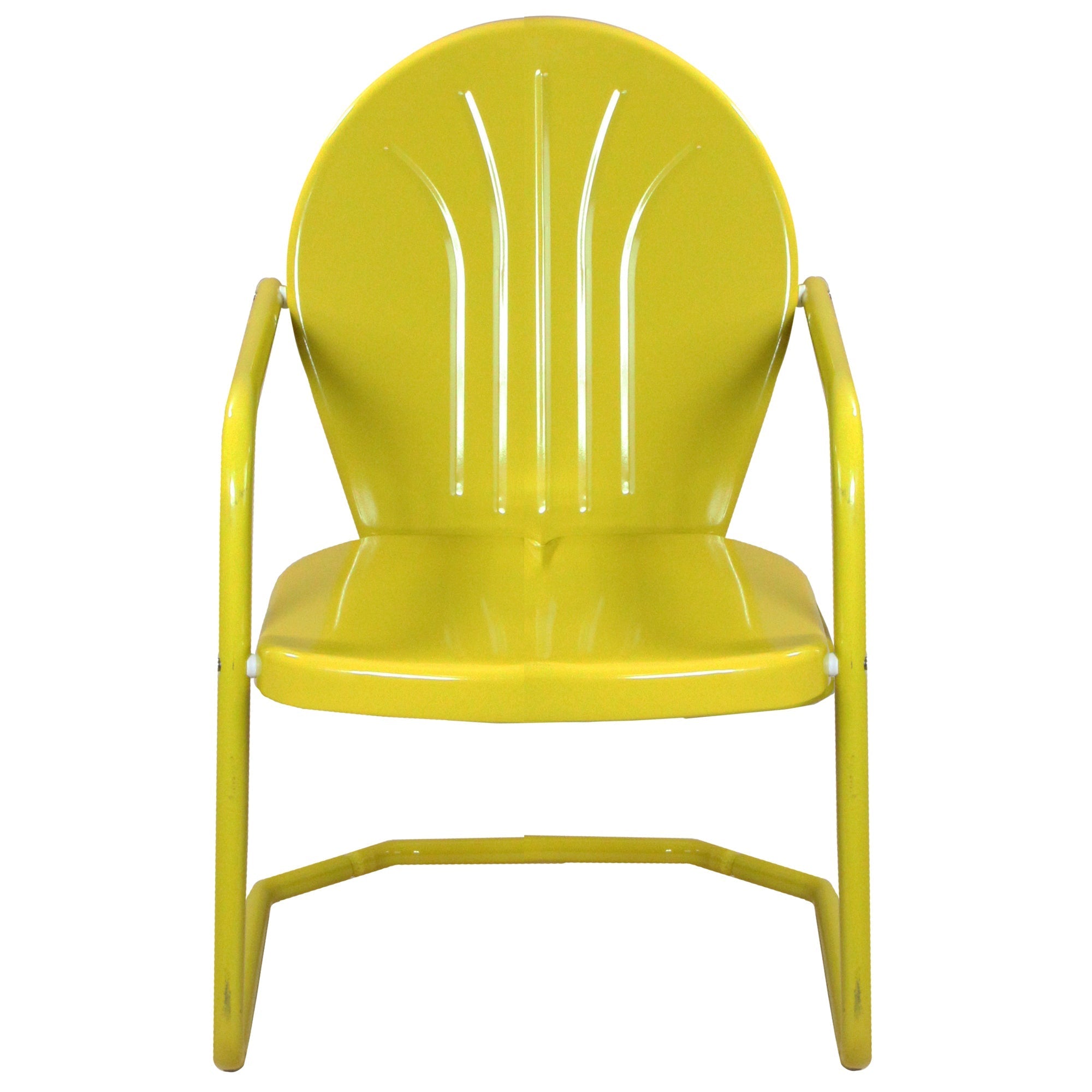  Outdoor Retro Tulip Armchair - Yellow - Bonton