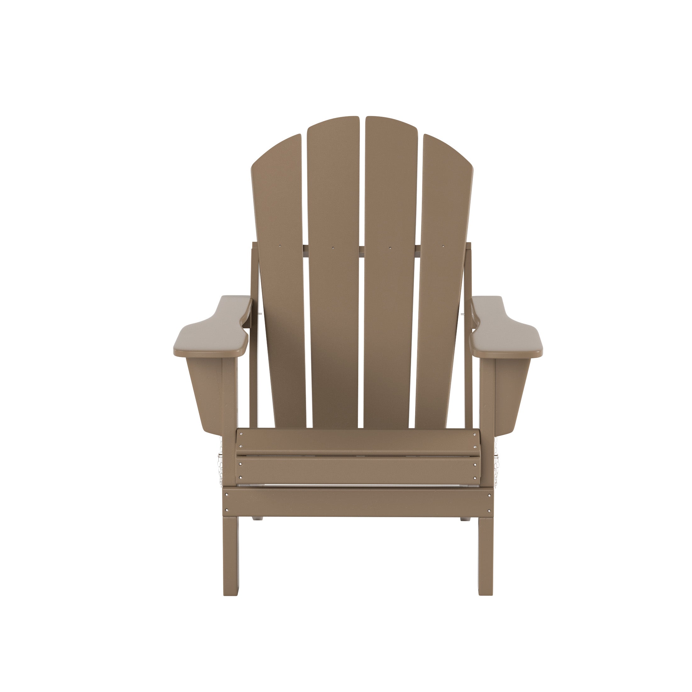  Westin Furniture Outdoor Folding Poly Adirondack Chair - Dark Brown - Bonton