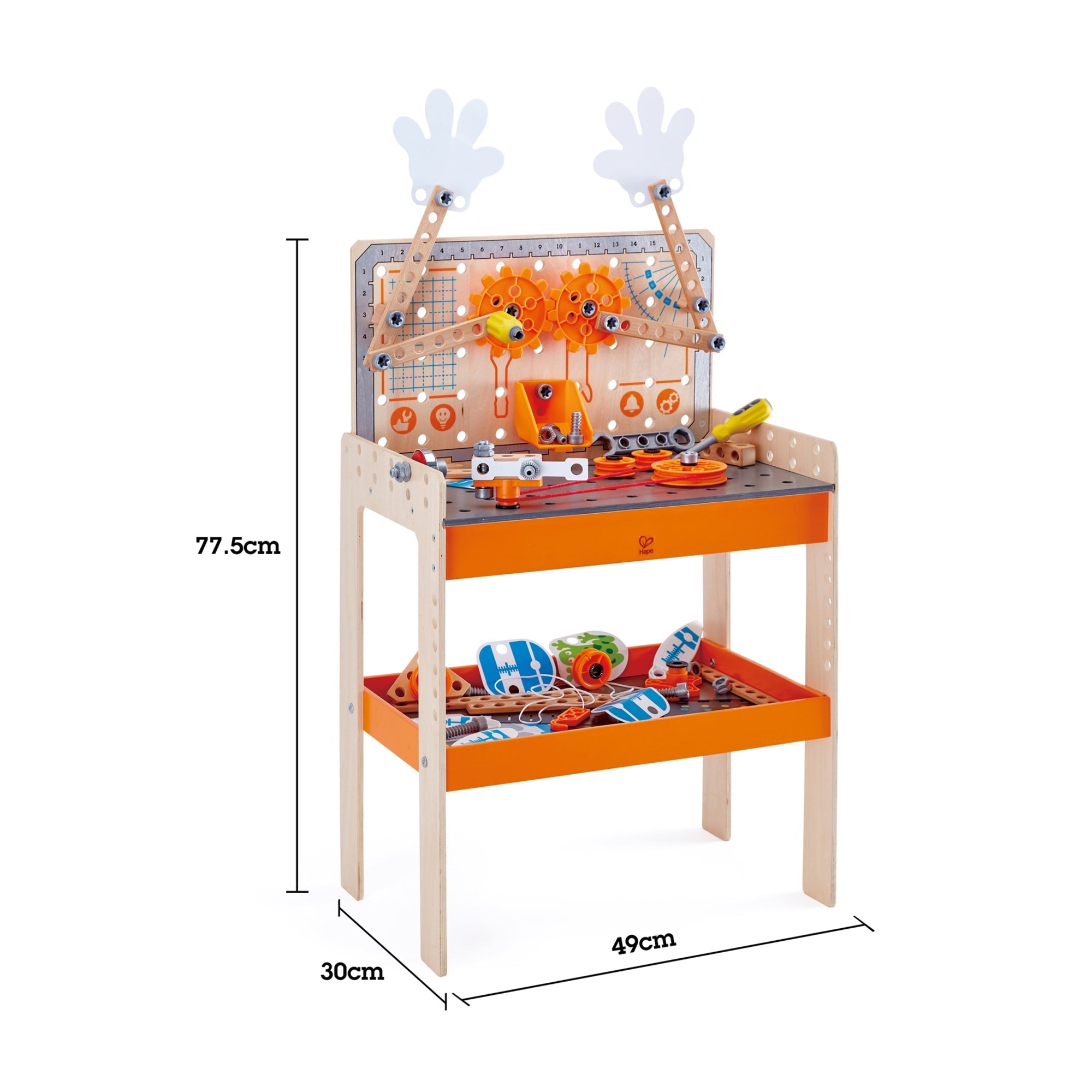 Hape Junior Inventor Deluxe Scientific Workbench, 79 Pieces