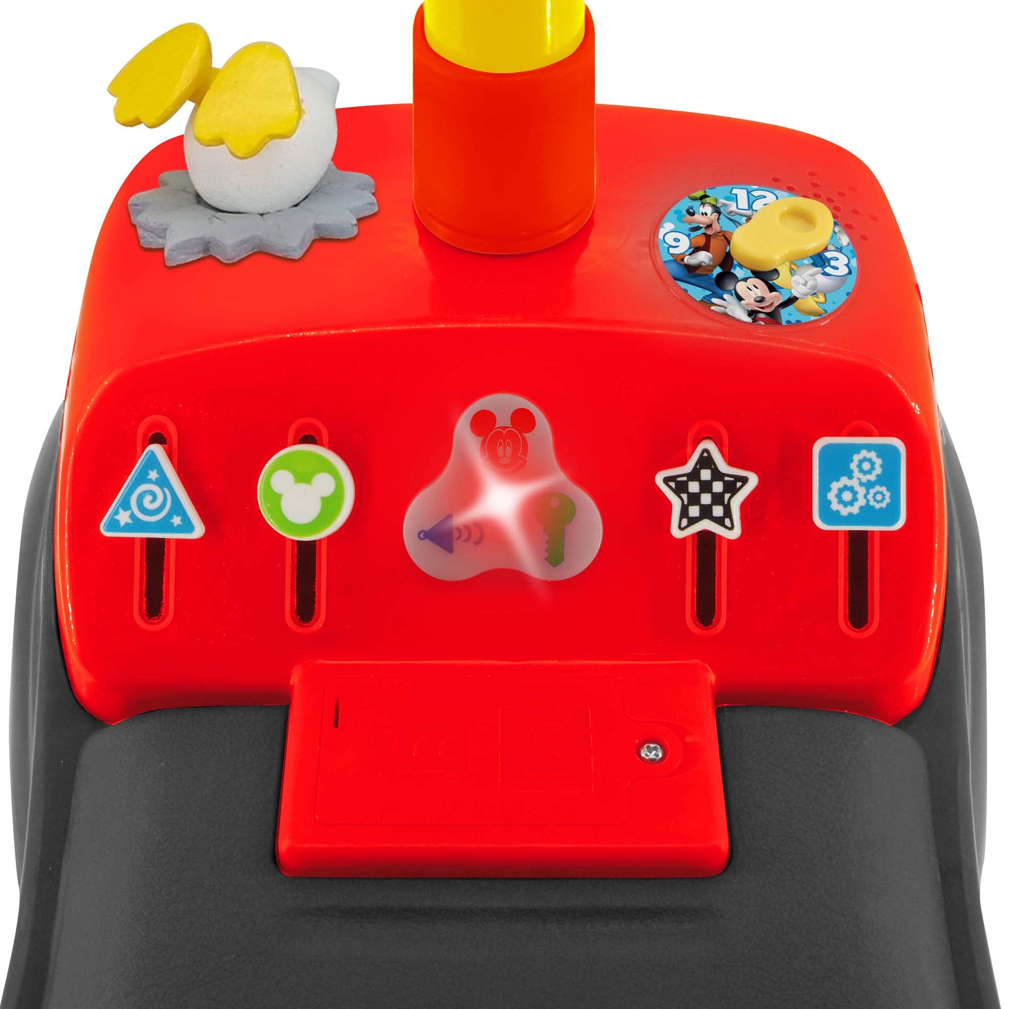  Kiddieland Kiddieland Disney Lights 'N' Sounds Ride-On: Mickey Mouse Kids Interactive Push Toy Car, Foot To Floor, Toddlers, Ages 12-36 Months - Multi - Bonton