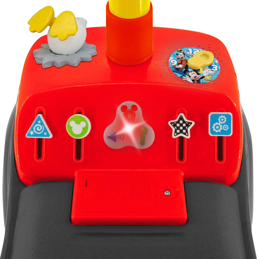 Kiddieland Disney Lights 'N' Sounds Ride-On: Mickey Mouse Kids Interactive Push Toy Car, Foot To Floor, Toddlers, Ages 12-36 Months-Multi-One Size-2