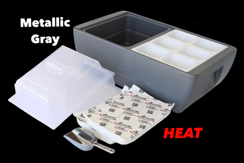 Dubler HEAT Flameless Chafer™ | Metallic Gray by Revo Coolers