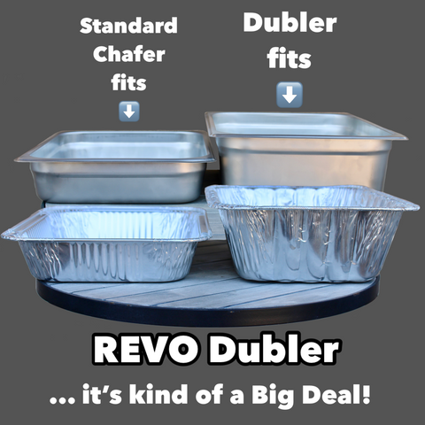 Dubler HEAT Flameless Chafer™ | Metallic Gray by Revo Coolers