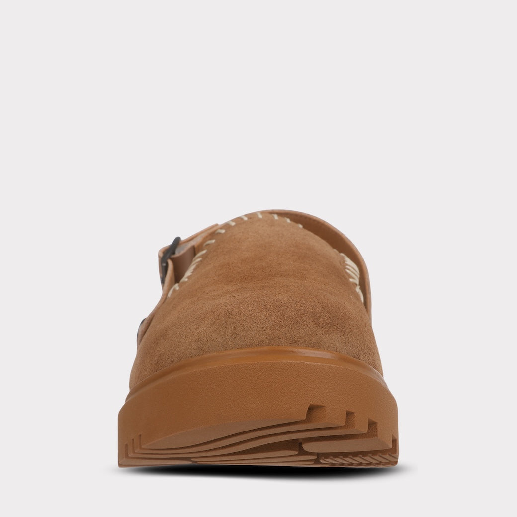  Mykos Lilah Women's Slip-on Mule - White/Taupe - Bonton