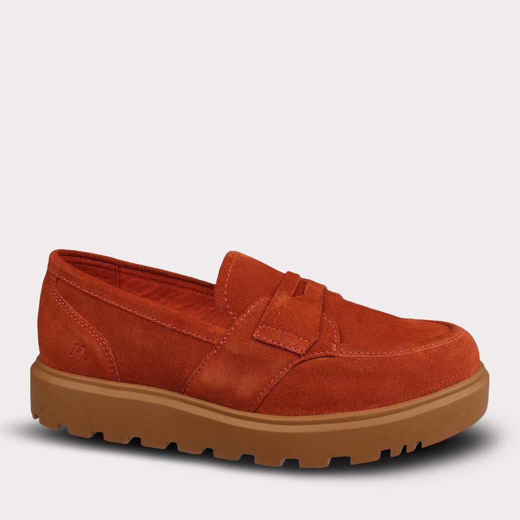  Mykos Lilian Women's Loafer Shoe - Pumpkin - Bonton