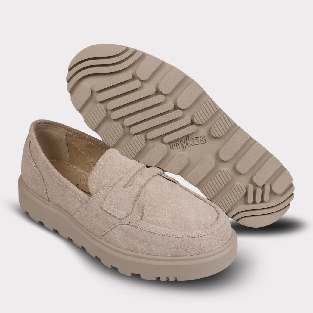  Mykos Lilian Women's Loafer Shoe - Pumpkin - Bonton