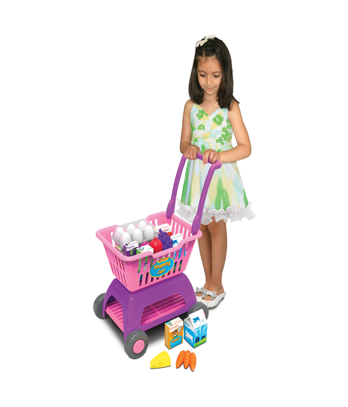  Play & Learn Shopping Cart Multi - Multi - Bonton