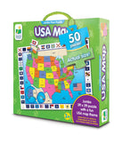USA Map Jumbo Floor Puzzle: 50 Pcs Multi
