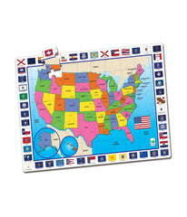 USA Map Jumbo Floor Puzzle: 50 Pcs Multi