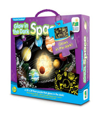 Puzzle Doubles! - Glow in the Dark Space: 100 Pcs Multi