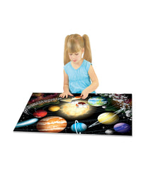 Puzzle Doubles! - Glow in the Dark Space: 100 Pcs Multi