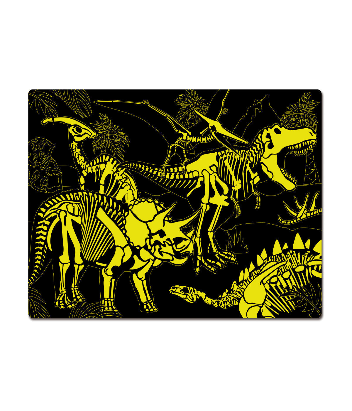  Puzzle Doubles! - Glow in the Dark Dinos: 100 Pcs Multi - Multi - Bonton