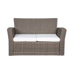 4-Piece Conversation Outdoor Patio Sofa Set with Cushions