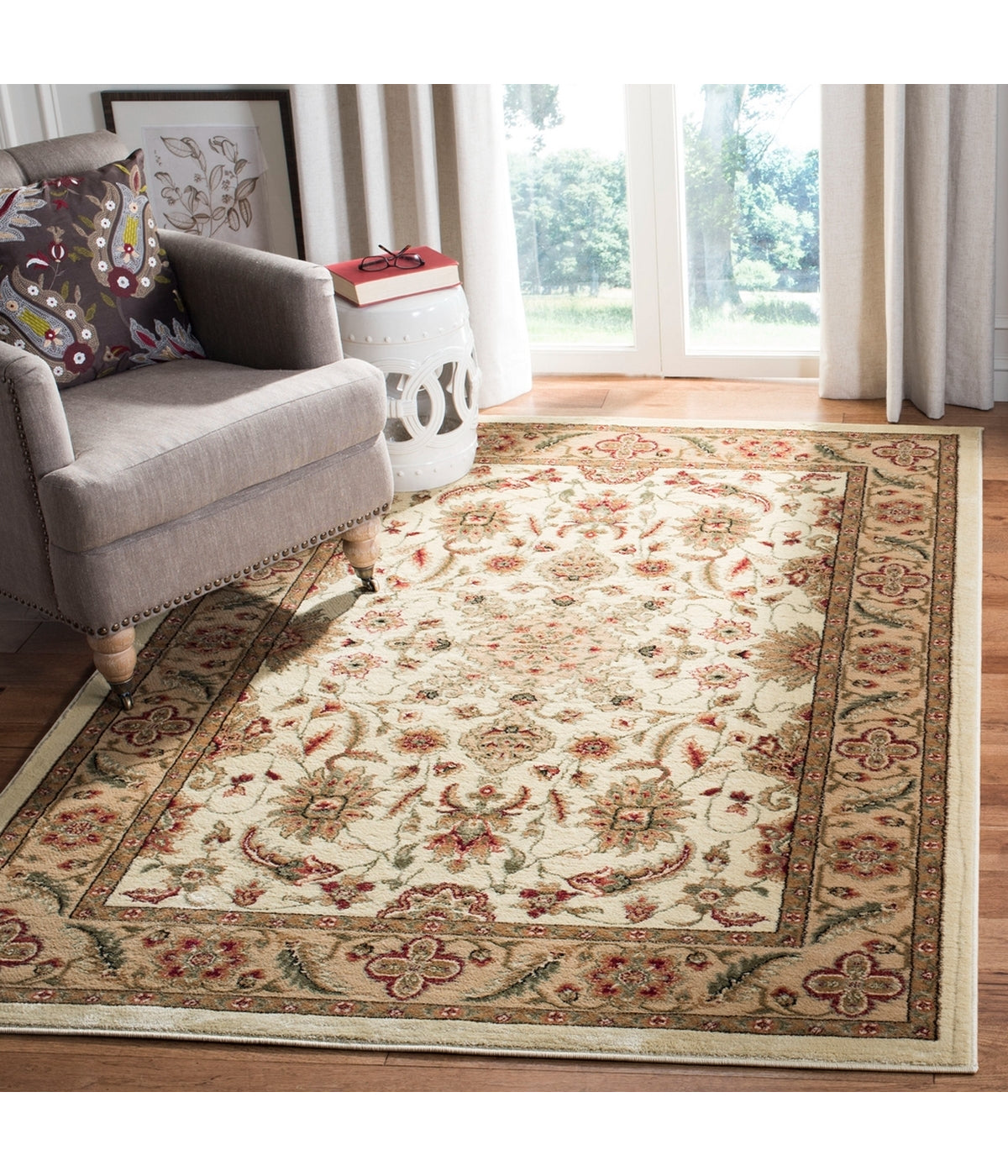  Safavieh Lyndhurst 211 Ivory/Tan Rug - Ivory/Tan - Bonton