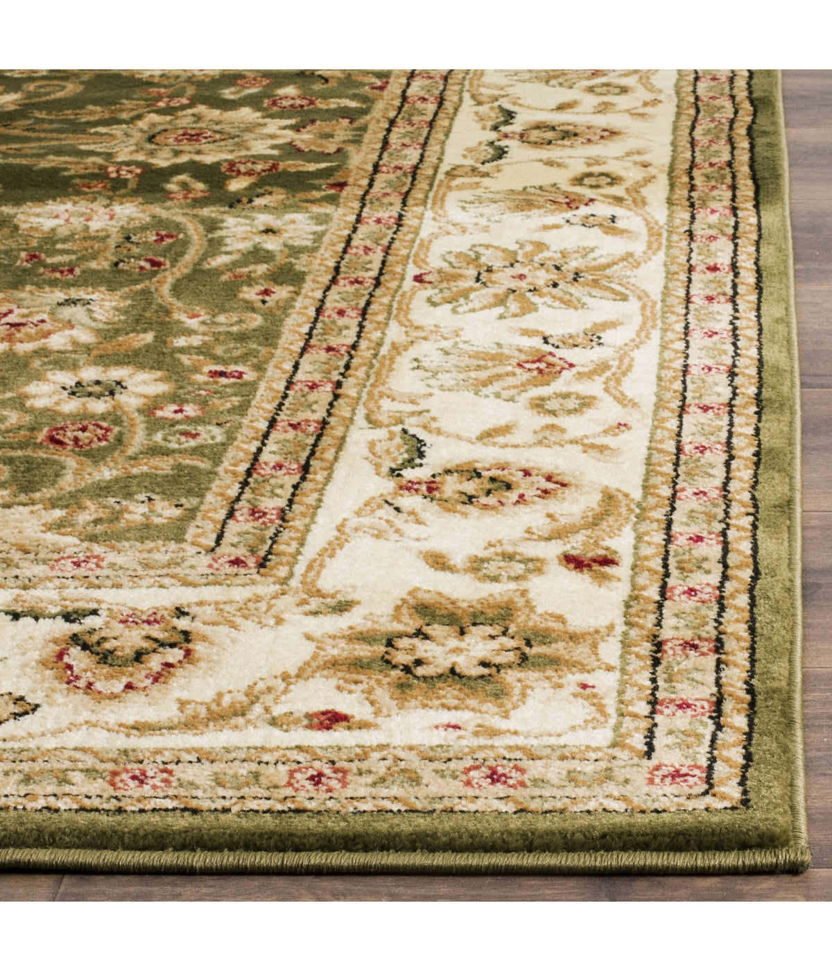  Safavieh Lyndhurst 212 Sage/Ivory Rug - Sage/Ivory - Bonton