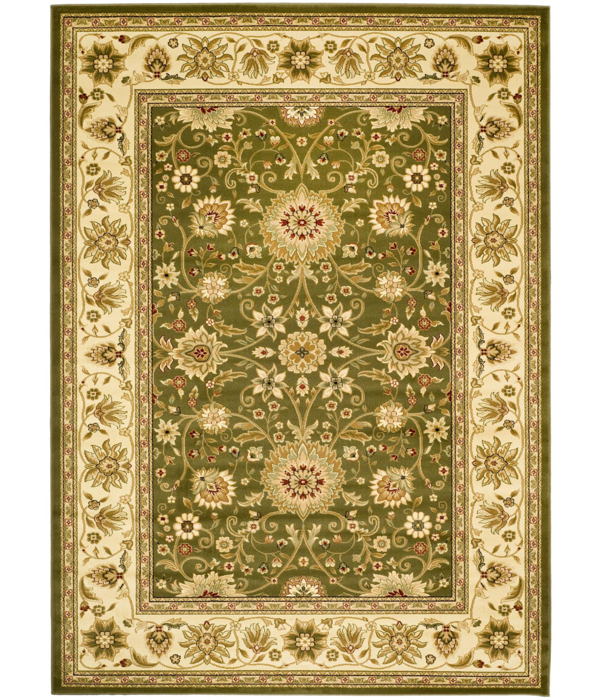  Safavieh Lyndhurst 212 Sage/Ivory Rug - Sage/Ivory - Bonton