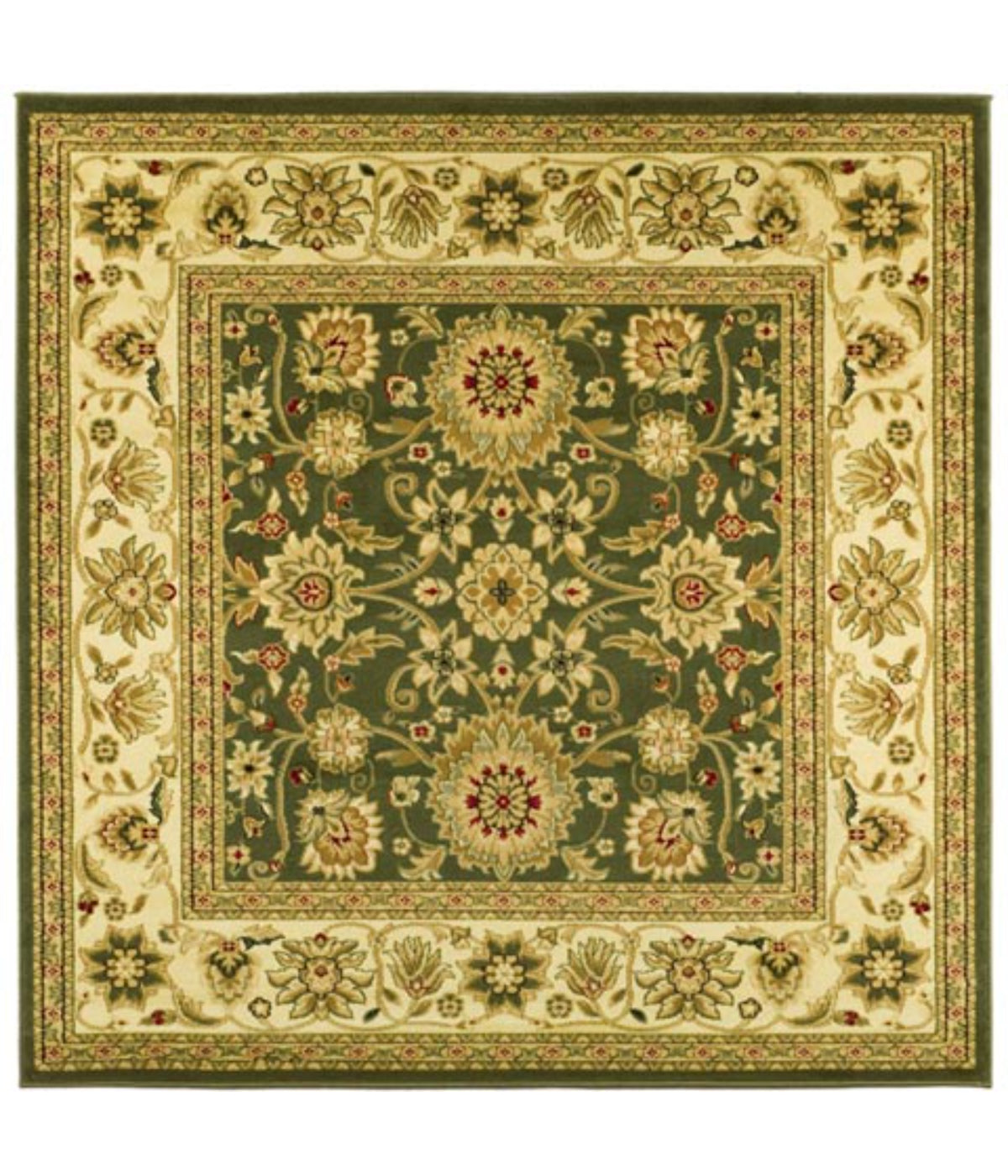  Safavieh Lyndhurst 212 Sage/Ivory Rug - Sage/Ivory - Bonton